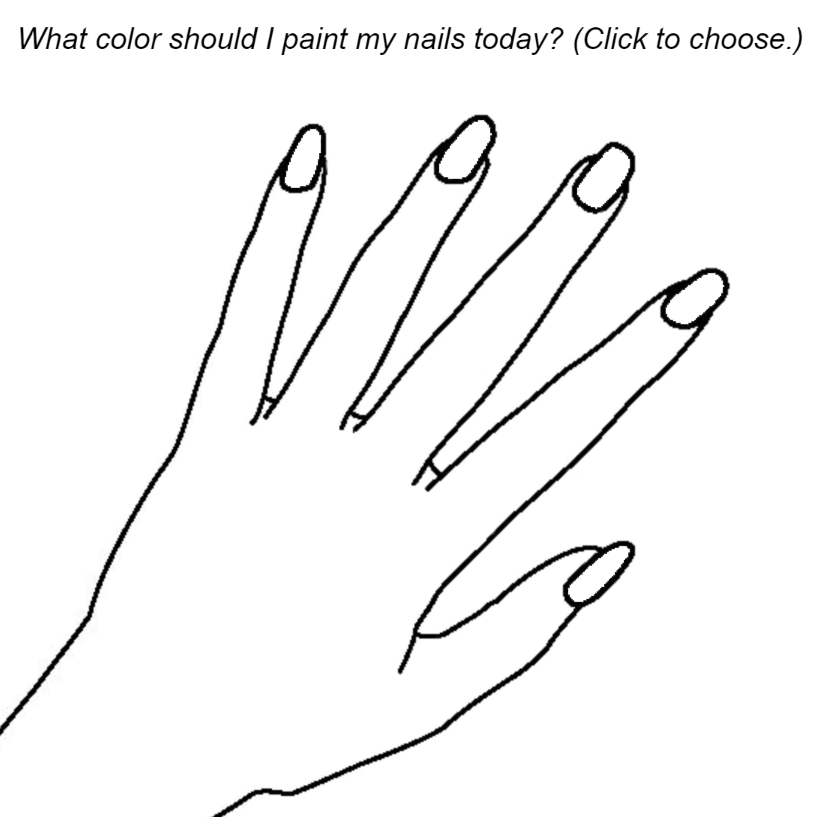 Nail color chooser